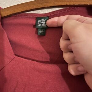 Wild Fable Burgundy Top